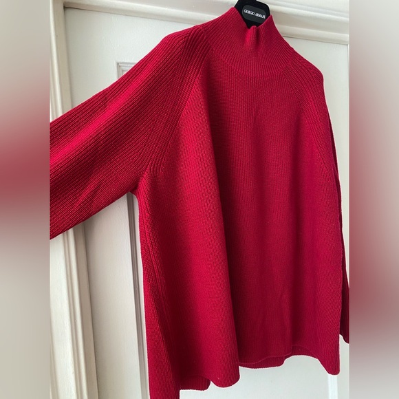 Eileen Fisher Merino Wool Mock Neck Sweater - Picture 2 of 7